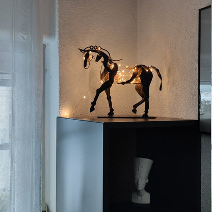 MareMetal Handgemaakte Metalen Paardensculptuur Decoratief Kunstwerk
