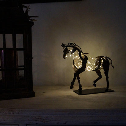 MareMetal Handgemaakte Metalen Paardensculptuur Decoratief Kunstwerk