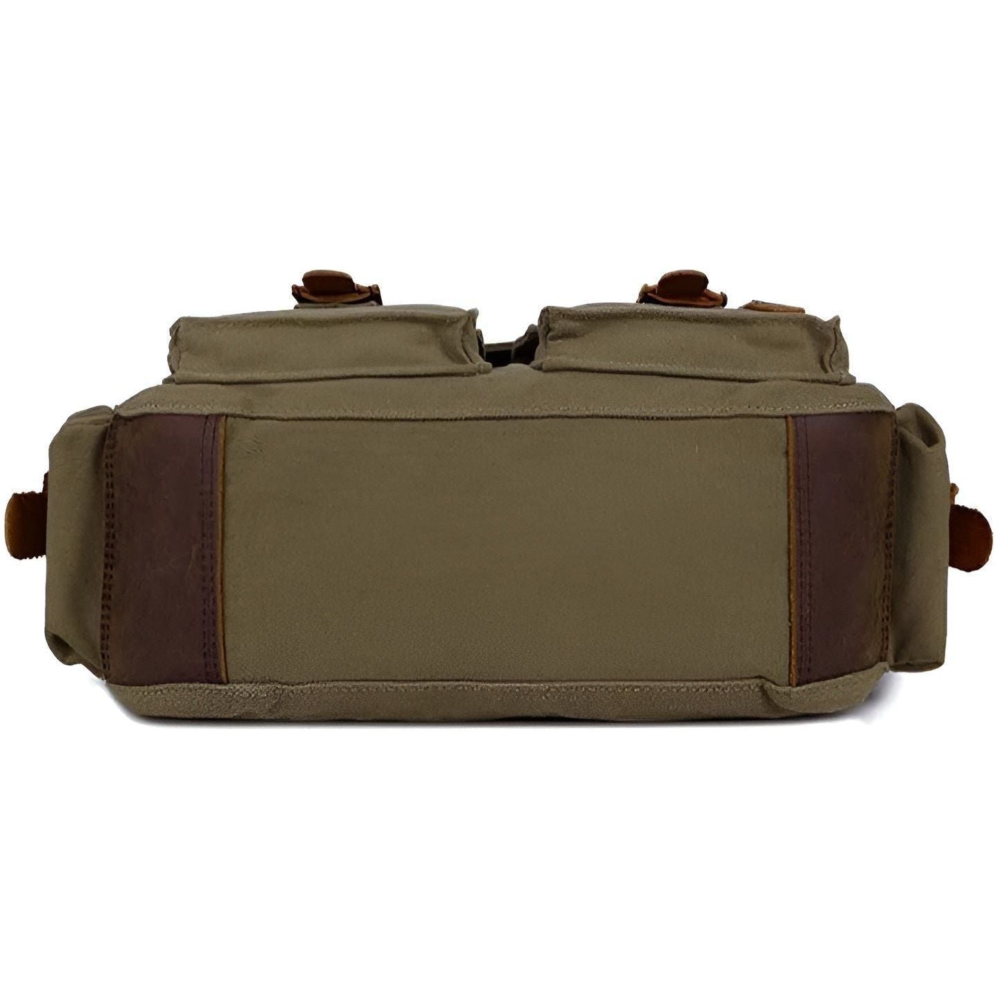 Michael vintage canvas messenger tas voor mannen met leren accenten