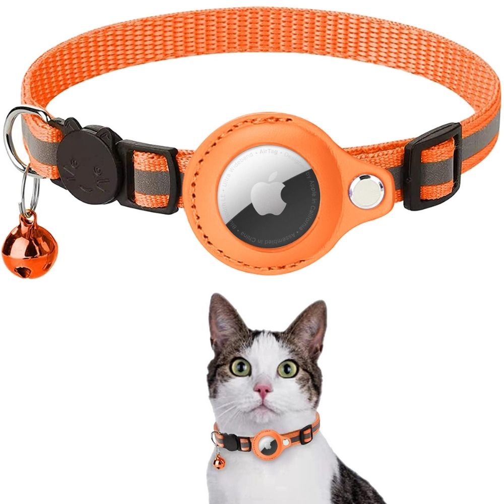 Milo Kattenhalsband met Veiligheidsontgrendeling Reflecterende AirTag Compatibele Halsband