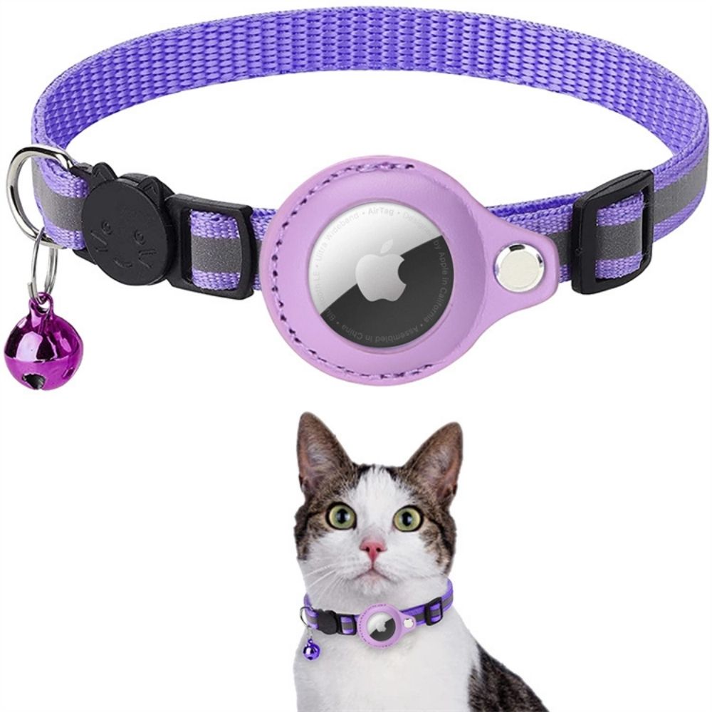 Milo Kattenhalsband met Veiligheidsontgrendeling Reflecterende AirTag Compatibele Halsband