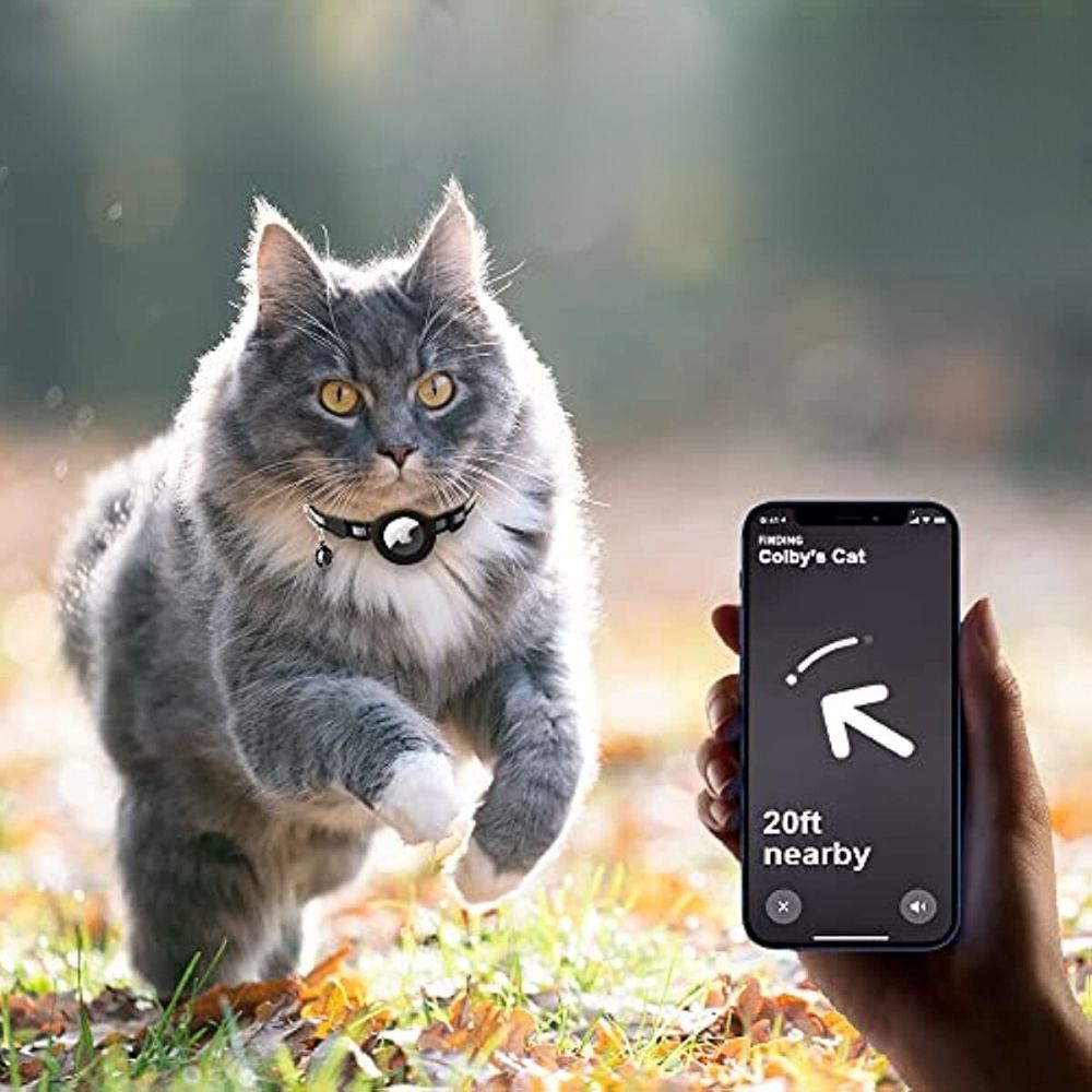 Milo Kattenhalsband met Veiligheidsontgrendeling Reflecterende AirTag Compatibele Halsband
