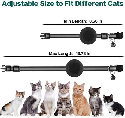 Milo Kattenhalsband met Veiligheidsontgrendeling Reflecterende AirTag Compatibele Halsband
