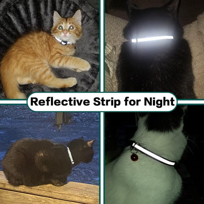 Milo Kattenhalsband met Veiligheidsontgrendeling Reflecterende AirTag Compatibele Halsband