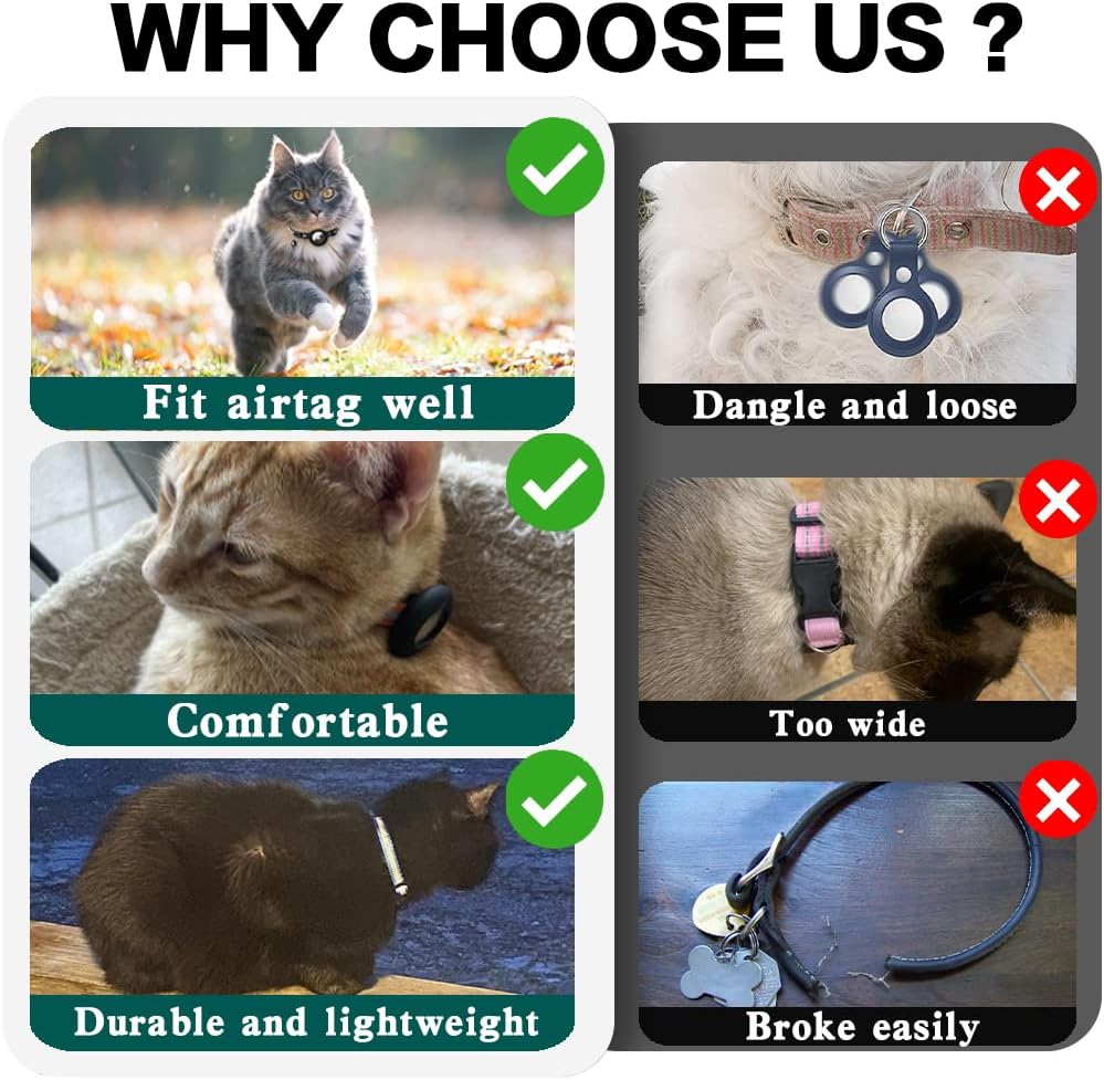 Milo Kattenhalsband met Veiligheidsontgrendeling Reflecterende AirTag Compatibele Halsband