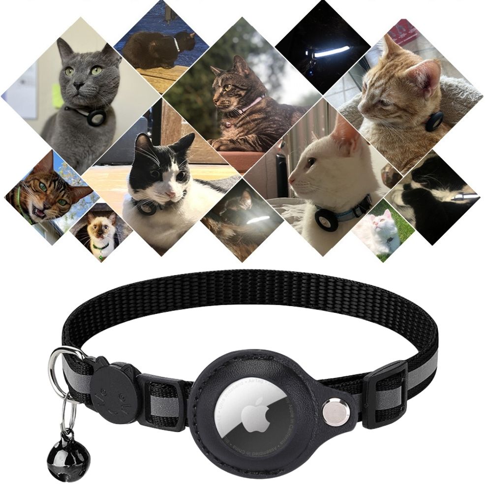 Milo Kattenhalsband met Veiligheidsontgrendeling Reflecterende AirTag Compatibele Halsband