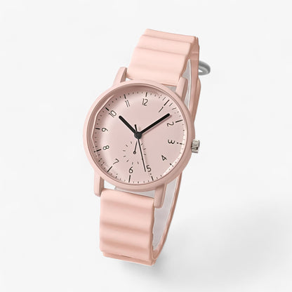 Mina Jelly horloge kleurrijk quartz horloge met siliconen golfband
