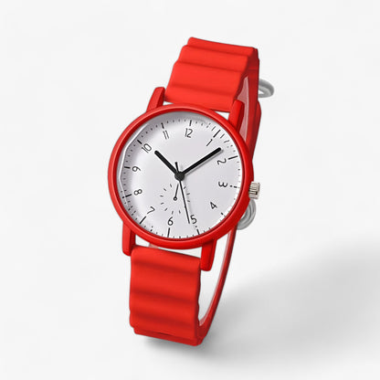 Mina Jelly horloge kleurrijk quartz horloge met siliconen golfband