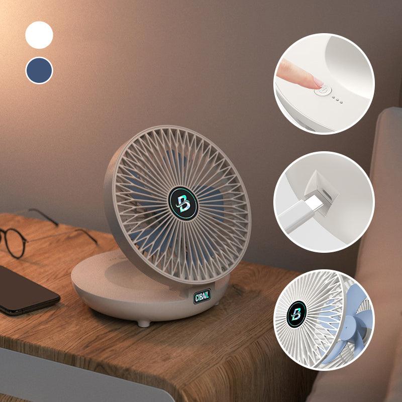 Mini opvouwbare ventilator draagbaar oplaadbaar verstelbaar stil koelend