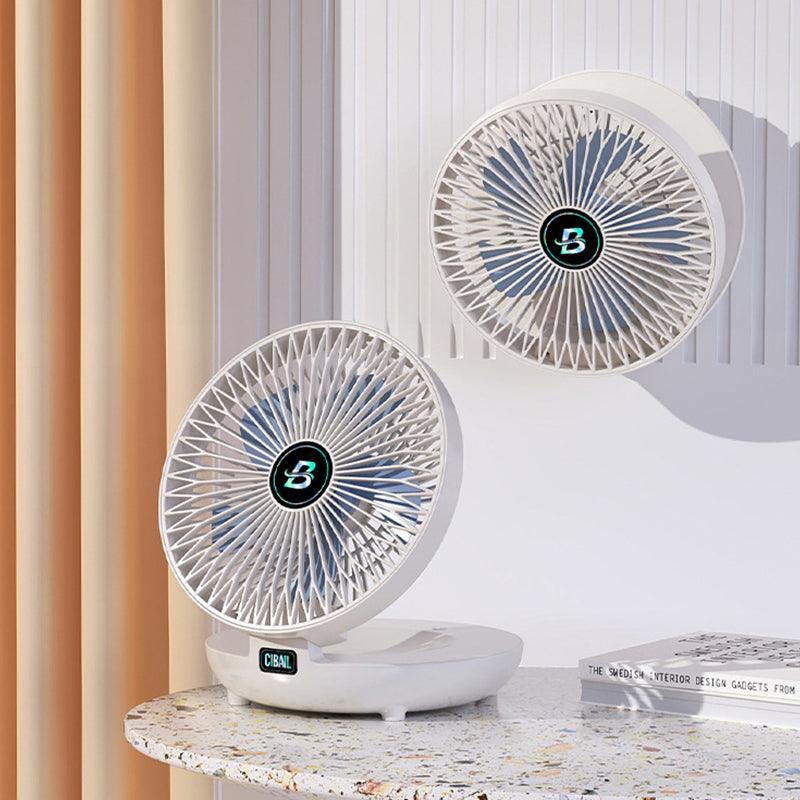 Mini opvouwbare ventilator draagbaar oplaadbaar verstelbaar stil koelend