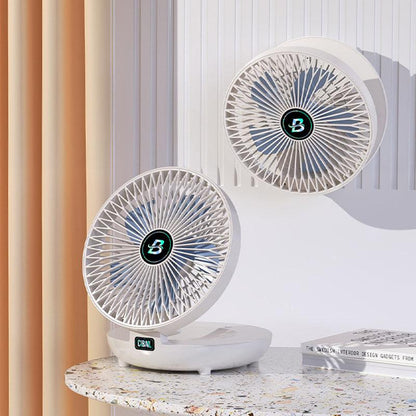 Mini opvouwbare ventilator draagbaar oplaadbaar verstelbaar stil koelend