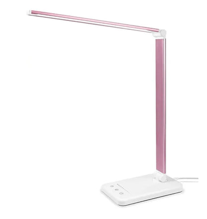 Moderne verstelbare LED bureaulamp met USB-oplader dimbare kantoor- en slaapkamerverlichting