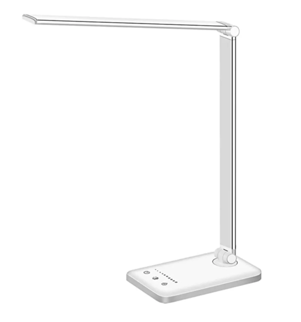 Moderne verstelbare LED bureaulamp met USB-oplader dimbare kantoor- en slaapkamerverlichting