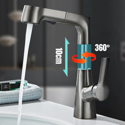 Moderne badkamer wastafelkraan met uittrekbare sproeikop