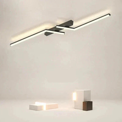 Moderne LED lijn plafondlamp inbouw minimalistisch energiezuinige plafondlamp