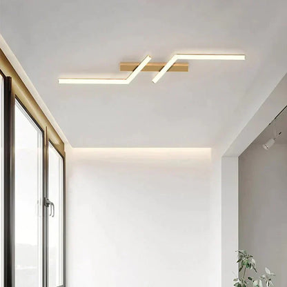 Moderne LED lijn plafondlamp inbouw minimalistisch energiezuinige plafondlamp