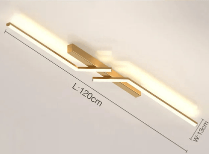 Moderne LED lijn plafondlamp inbouw minimalistisch energiezuinige plafondlamp