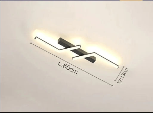 Moderne LED lijn plafondlamp inbouw minimalistisch energiezuinige plafondlamp