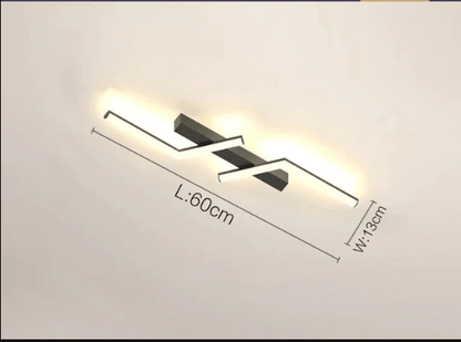 Moderne LED lijn plafondlamp inbouw minimalistisch energiezuinige plafondlamp