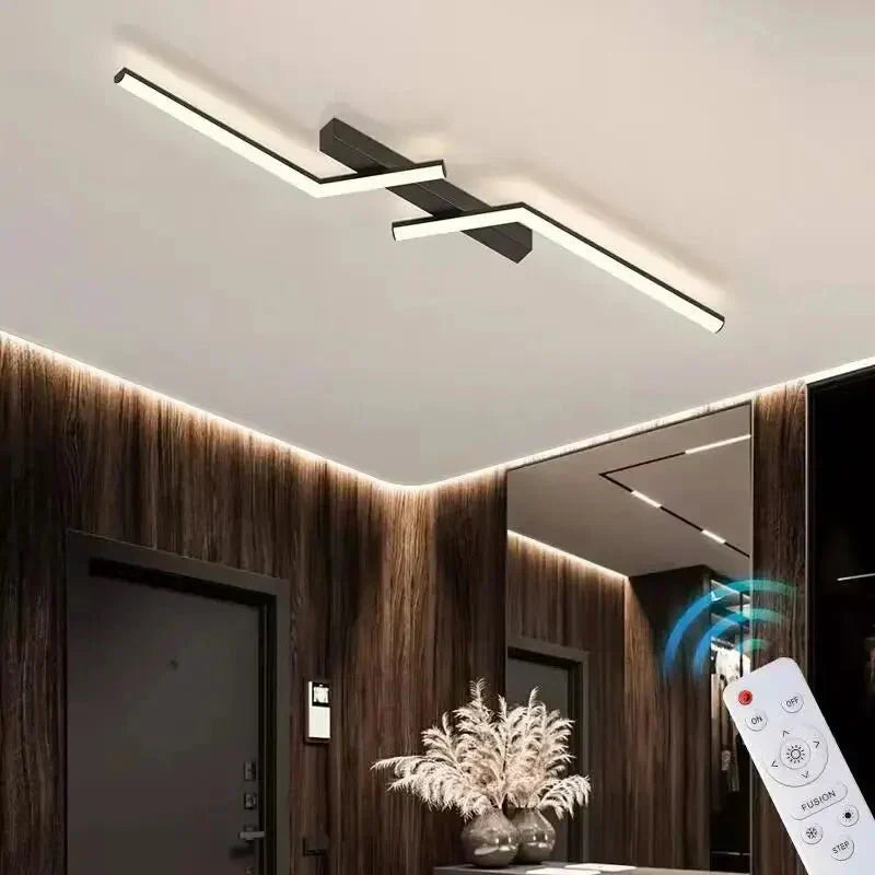 Moderne LED lijn plafondlamp inbouw minimalistisch energiezuinige plafondlamp
