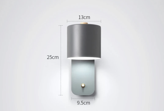 Moderne LED wandlamp met schakelaar binnen wandlamp