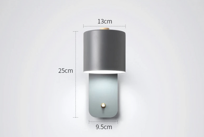 Moderne LED wandlamp met schakelaar binnen wandlamp