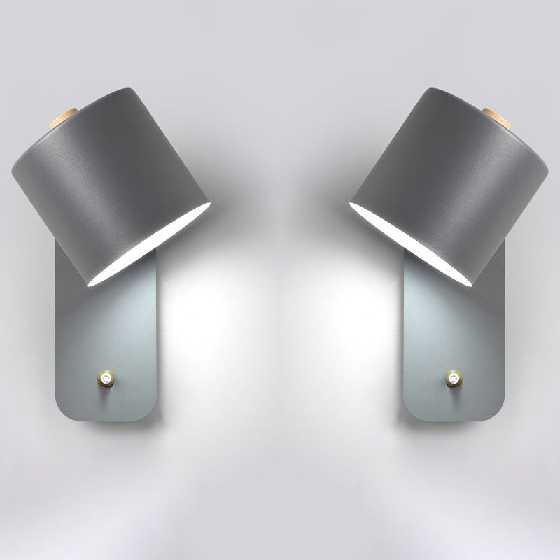 Moderne LED wandlamp met schakelaar binnen wandlamp