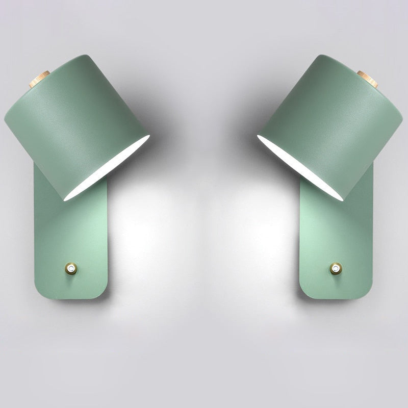 Moderne LED wandlamp met schakelaar binnen wandlamp