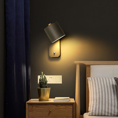 Moderne LED wandlamp met schakelaar binnen wandlamp