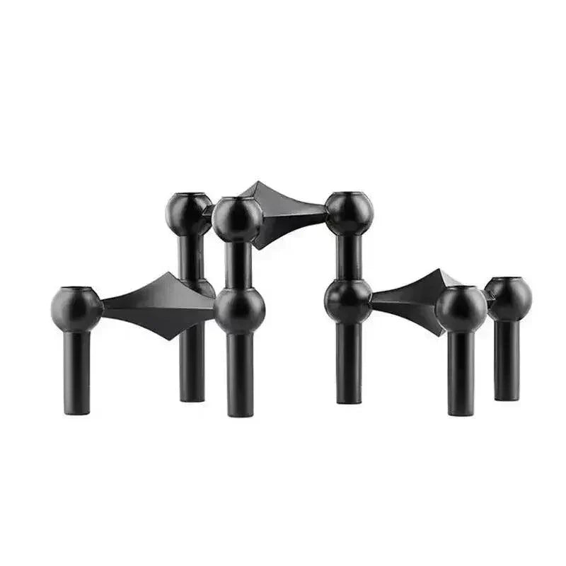 Moleculair Metalen Kandelaar – Noordse Moderne Decoratieve Kandelaar