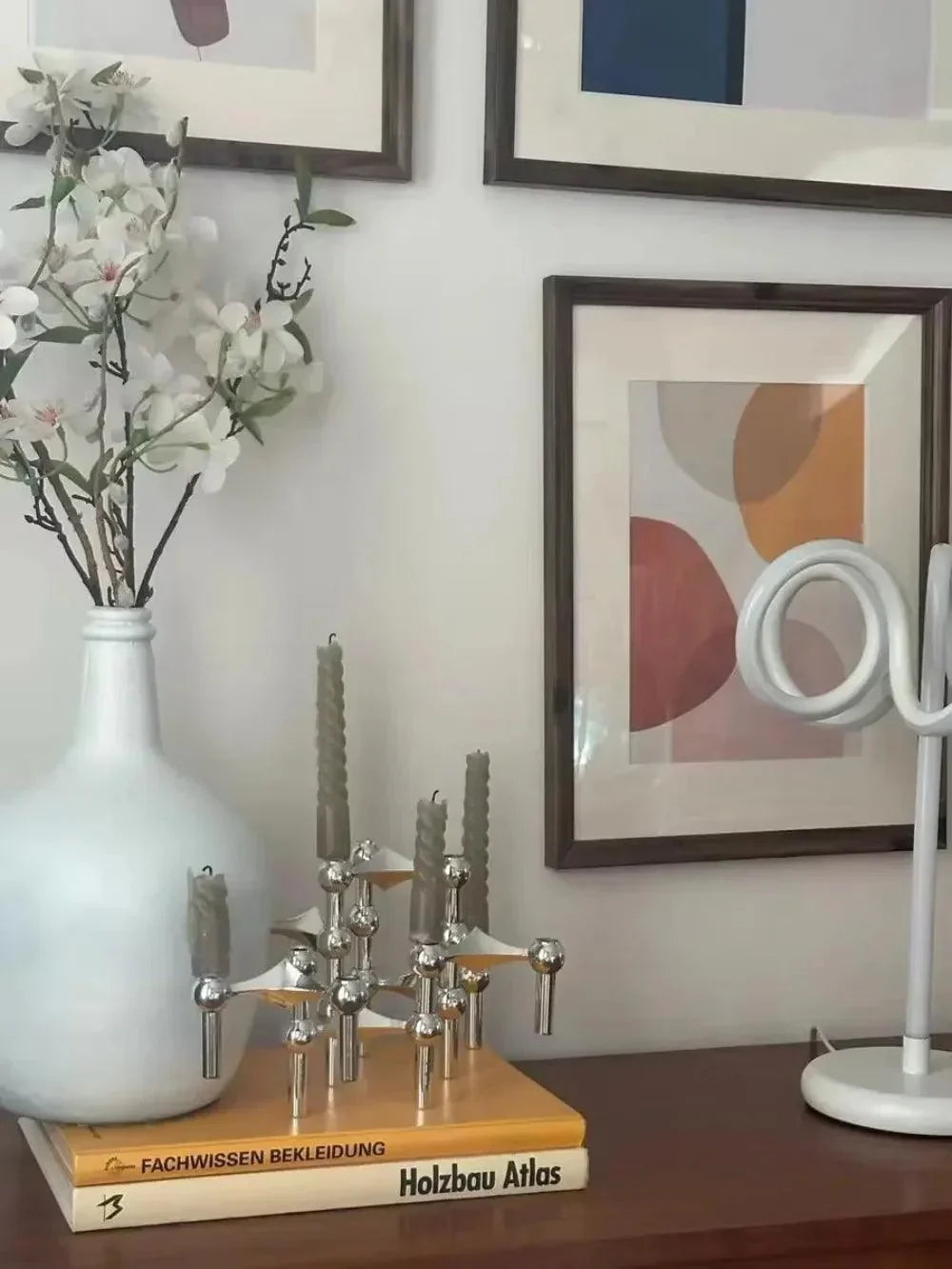 Moleculair Metalen Kandelaar – Noordse Moderne Decoratieve Kandelaar
