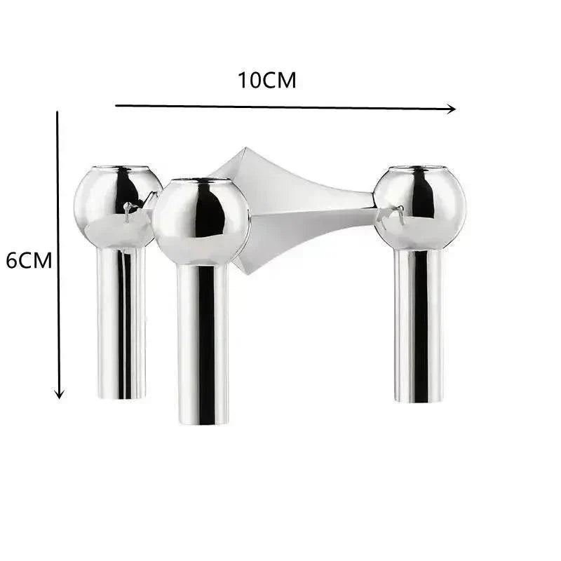 Moleculair Metalen Kandelaar – Noordse Moderne Decoratieve Kandelaar