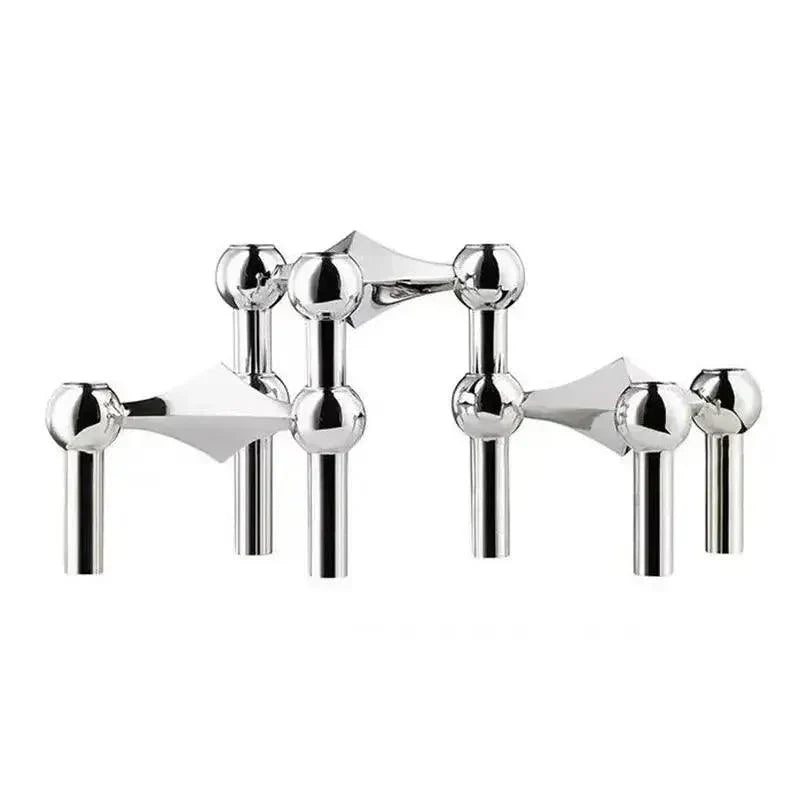 Moleculair Metalen Kandelaar – Noordse Moderne Decoratieve Kandelaar