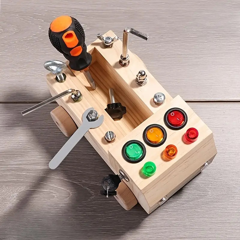 Montessori Busy Board Houten Leer Speelgoed voor Kinderen