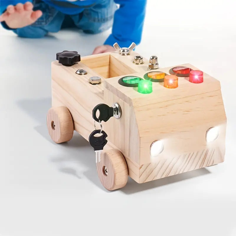 Montessori Busy Board Houten Leer Speelgoed voor Kinderen
