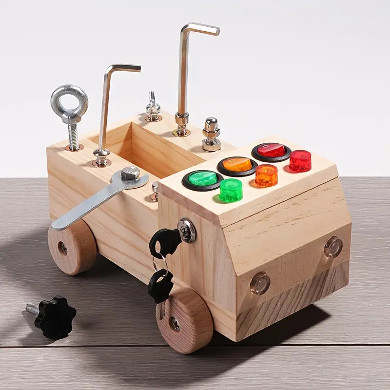 Montessori Busy Board Houten Leer Speelgoed voor Kinderen