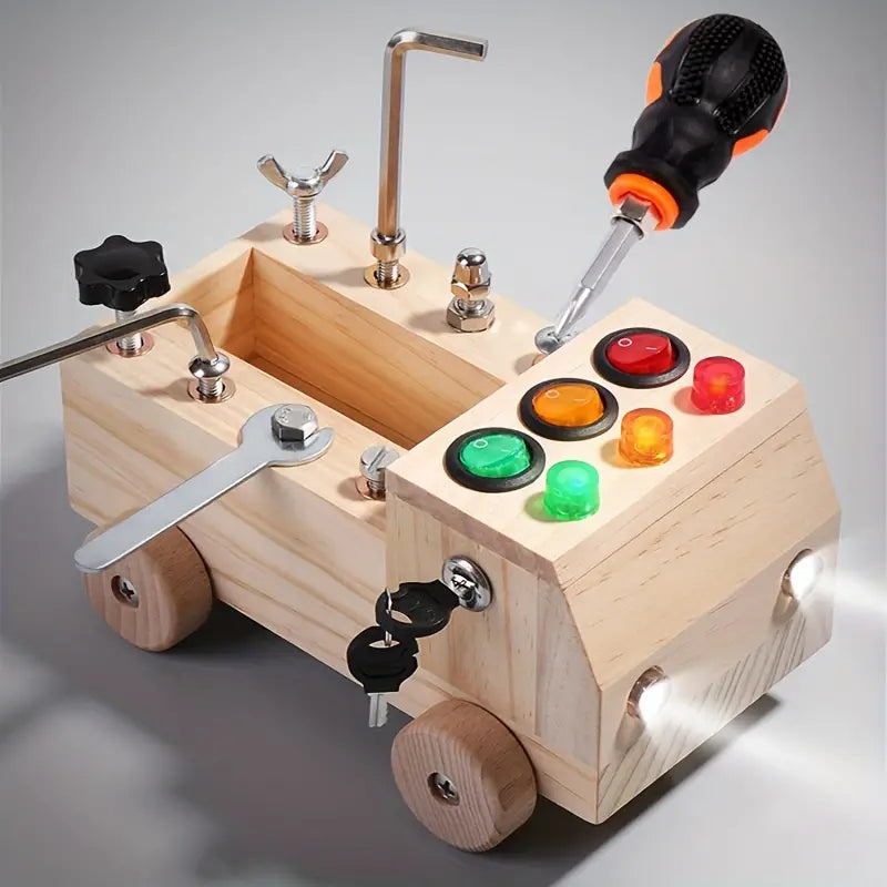 Montessori Busy Board Houten Leer Speelgoed voor Kinderen