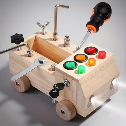 Montessori Busy Board Houten Leer Speelgoed voor Kinderen