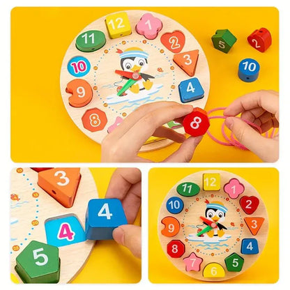 Montessori houten baby-speelset 5-in-1 leer- en sensorisch speelset