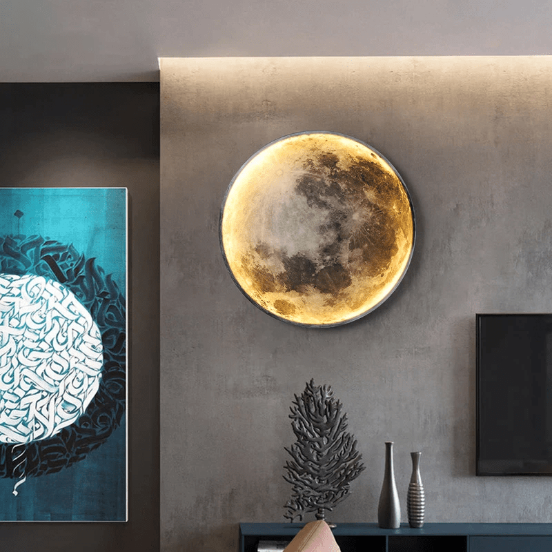 Maan wandlamp met verstelbare LED-gloed voor sfeerverlichting in huis