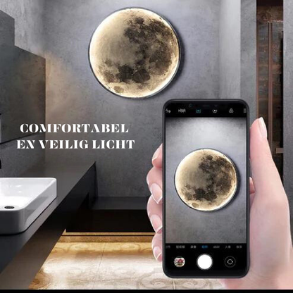 Maan wandlamp met verstelbare LED-gloed voor sfeerverlichting in huis