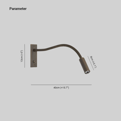 Navo minimalistische verstelbare LED wandspot met draaibare kop voor moderne accentverlichting