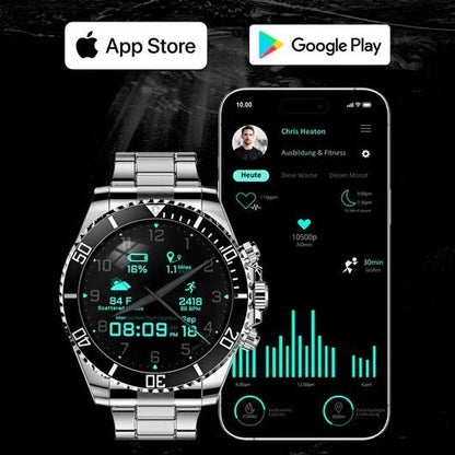 Nexos Pro tactisch smartwatch met GPS en gezondheidsmonitoring