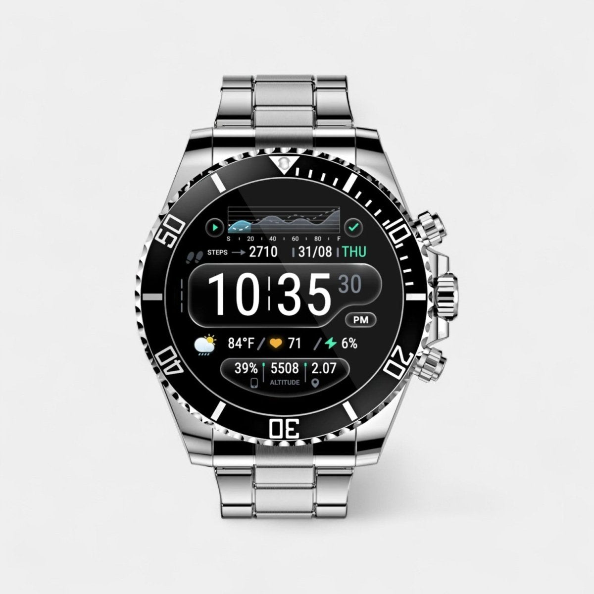 Nexos Pro tactisch smartwatch met GPS en gezondheidsmonitoring