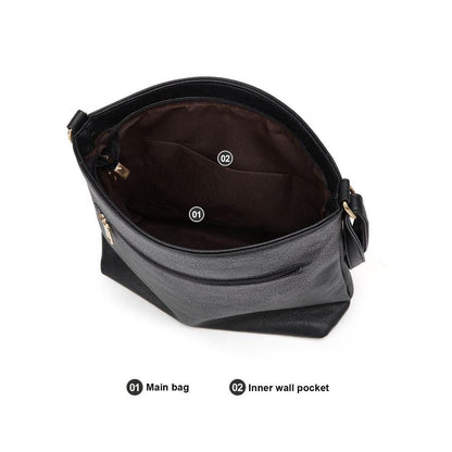 Nina echte leren crossbodytas elegante compacte schoudertas