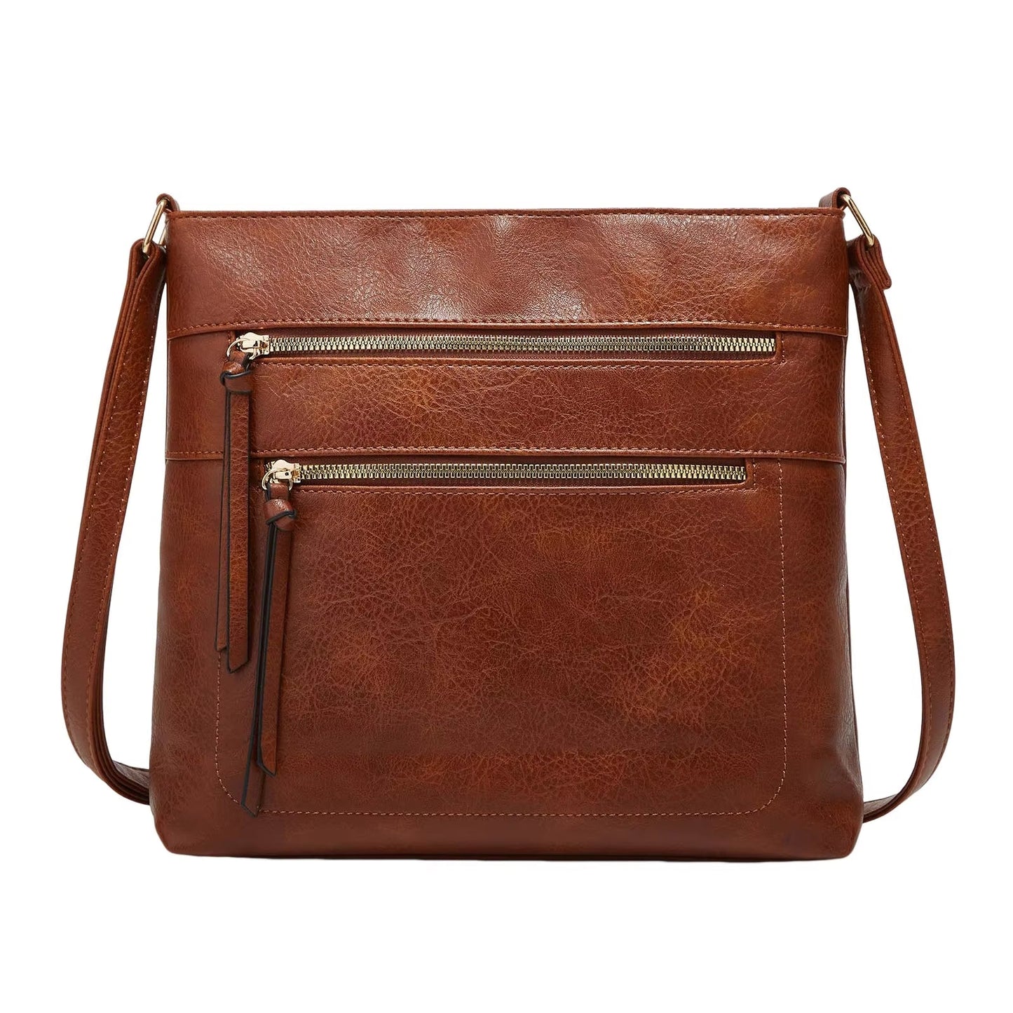 Nina echte leren crossbodytas elegante compacte schoudertas