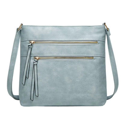 Nina echte leren crossbodytas elegante compacte schoudertas