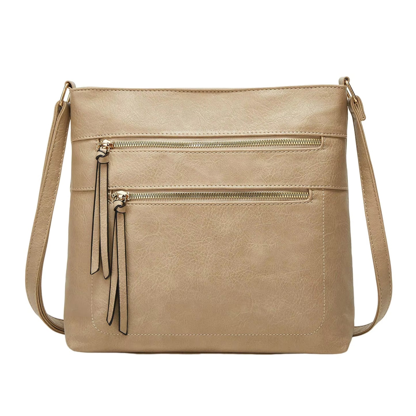 Nina echte leren crossbodytas elegante compacte schoudertas