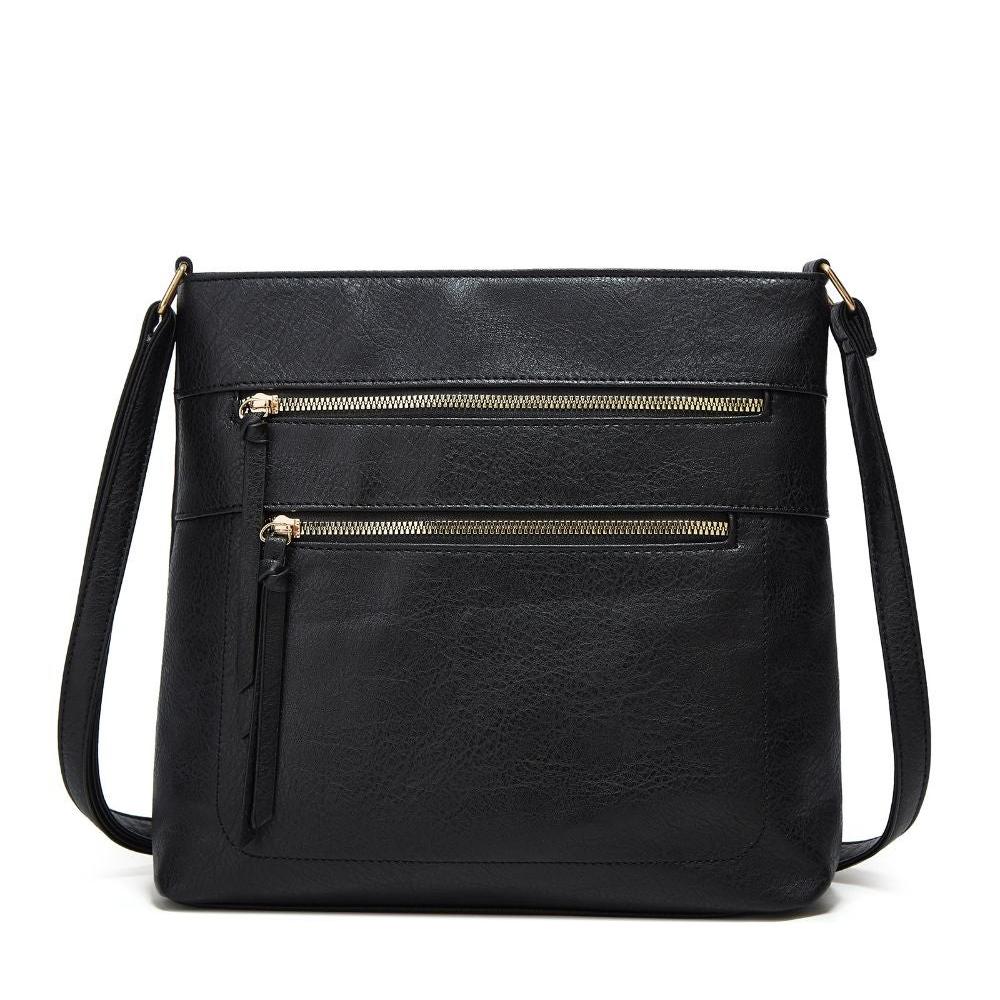 Nina echte leren crossbodytas elegante compacte schoudertas