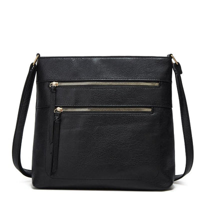 Nina echte leren crossbodytas elegante compacte schoudertas